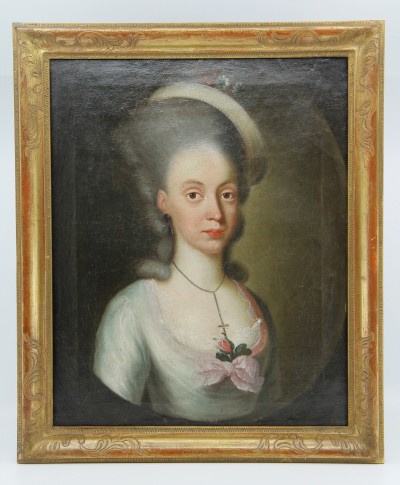 Georg Oeri & Cleopha von Meiss - Paire de portraits, Zurich 1779