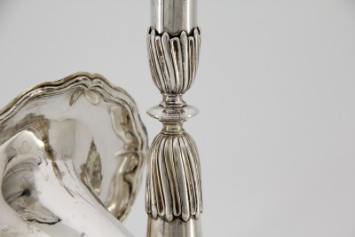 Paire de flambeaux trompette, 2e moitié du XVIIIe - Berne, Johann Jakob Dulliker (1731-1810)