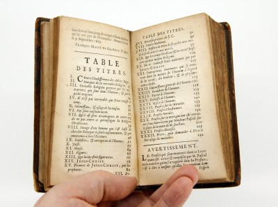 Les Pensées de Pascal - Edition Fricx de 1679