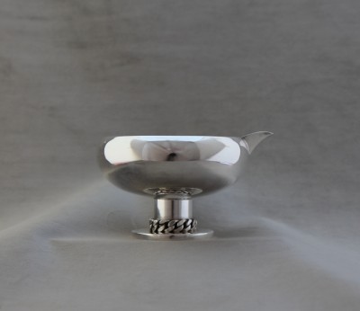 Saucière Art Déco, par Jean Després - Métal argenté