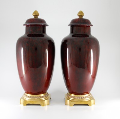 Paul Milet — Paire de vases couverts - Sèvres, vers 1920