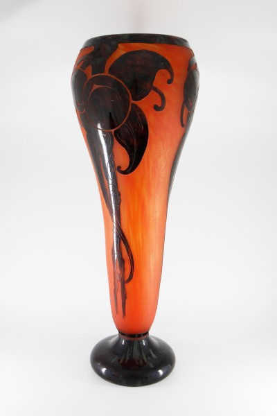 Schneider - Le Verre Français - Grand vase Prunes, n° 1 - entre 1919 et 1924