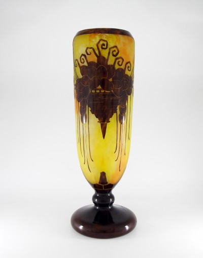 Schneider - Le Verre Français - Grand vase Muscats - vers 1924-1927