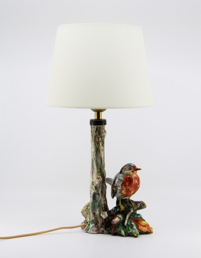 Lampe oiseau en porcelaine - Cacciapuoti, Naples
