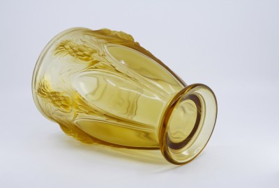 Verlys - Vase Chardons - Verre pressé moulé, vers 1935