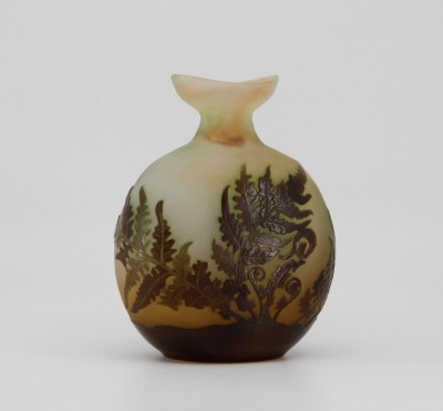 Emile GALLÉ (1846-1904) - Vase gourde fougères, vers 1900