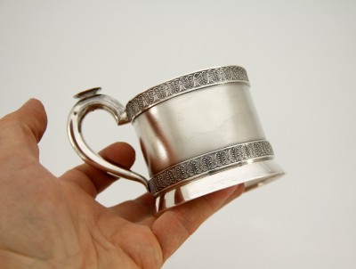 Porte-verre en argent, Saint-Pétersbourg - Frères Grachev, vers 1900 — Frise de palmettes