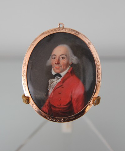 Miniature sur ivoire - École anglaise (?), vers 1800