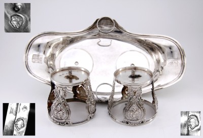 Huilier-vinaigrier d'époque Louis XVI - René-Pierre Ferrier, Paris 1781-1782