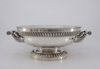 Paire de chauffe-plats, époque Restauration - Paris, Nicolas Bertholon, insc. 1821