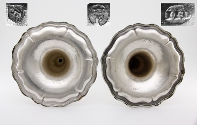 Vue macroscopique des poinçons du 1er flambeau