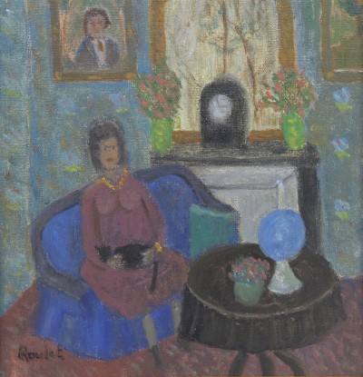 Henry ROULET (1915-1995) - La lampe bleue, 1991
