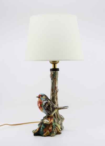 Lampe oiseau en porcelaine - Cacciapuoti, Naples