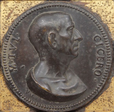 s.d. Claude Varin (actif 1630-1654) - Médaillon en bronze au profil de Cicéron