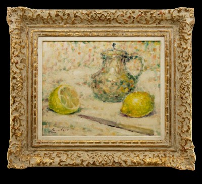 Lucien BOULIER (1882-1963) - Nature morte aux citrons