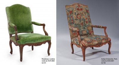 Fauteuil à la Reine à dossier plein, d'époque Louis XV - attribué à Louis Cresson (1706-1761)
