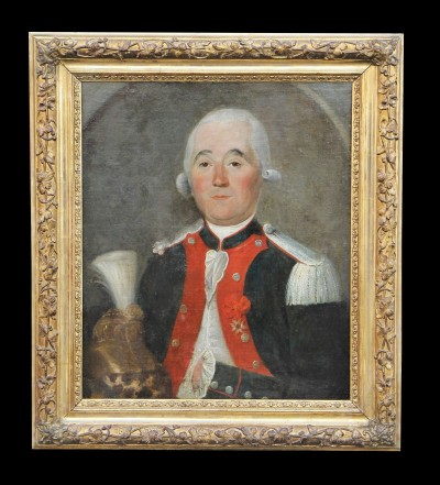 Portrait d'officier de dragons, vers 1780 - 22e Régiment Languedoc