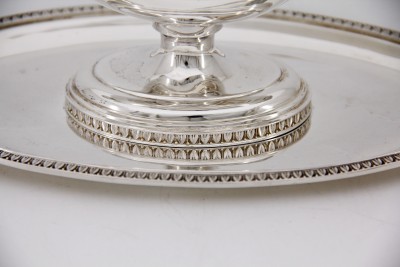 Saucière de style Empire à tête d'aigle - Argent massif, Italie vers 1950