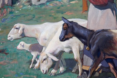 Hans WIDMER (1872-1925) - La bergère, 1905