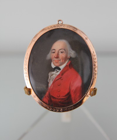 Miniature sur ivoire - École anglaise (?), vers 1800