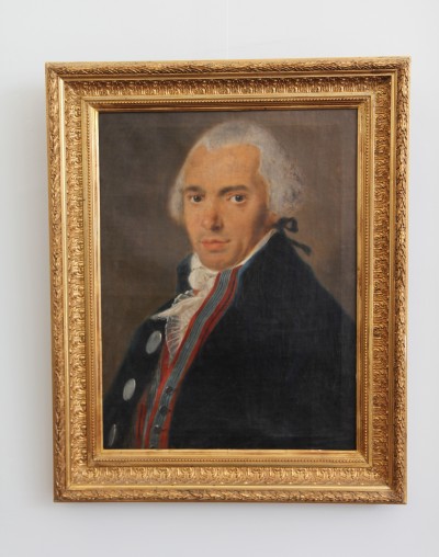 Portrait d'homme, fin XVIIIe - Daté au dos 1796