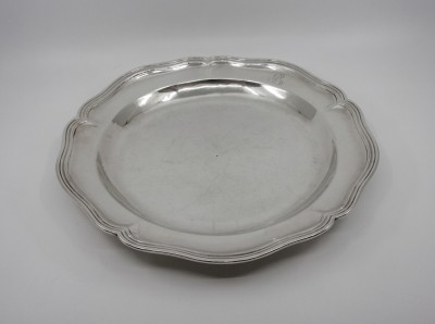 Plat en argent massif, XVIIIe - Henri Fauché, Grenoble 1768-1769