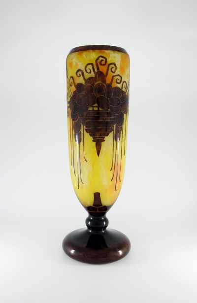 Schneider - Le Verre Français - Grand vase Muscats - vers 1924-1927