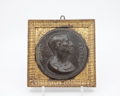s.d. Claude Varin (actif 1630-1654) - Médaillon en bronze au profil de Cicéron