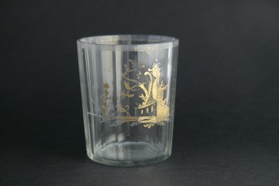 Gobelet en cristal, XVIIIe siècle - Décor à l'or