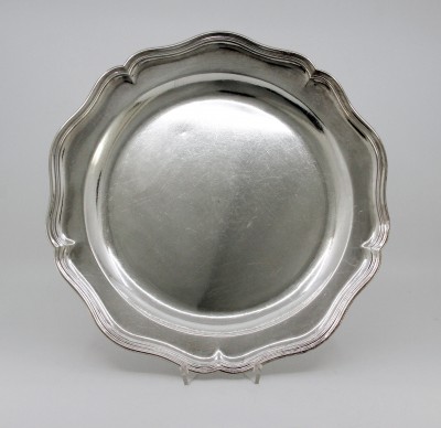 Paire de plat ronds en argent, Lausanne vers 1770 - Elie Papus & Pierre-Henri Dautun