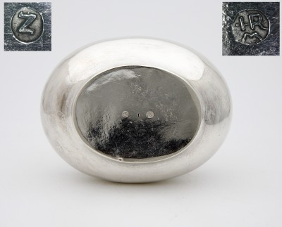 Grande boîte en argent uni, Zurich vers 1740 - Hans-Rudolf Manz (1713-1790), reçu maître en 1734