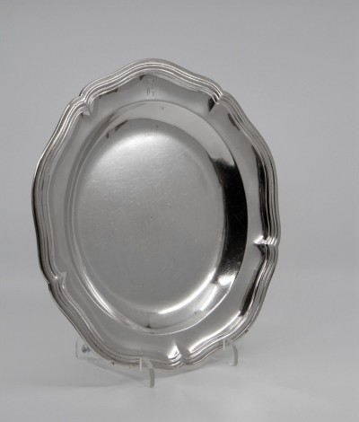 Assiette en argent massif, XVIIIe - Jacques Debrie, Paris 1778-1779