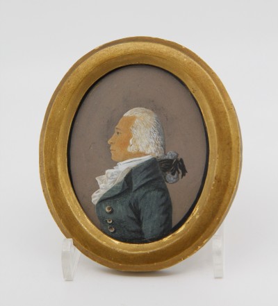 Johann Rudolf FOLLENWEIDER (1774-1847) - Portrait d'homme miniature, 1794