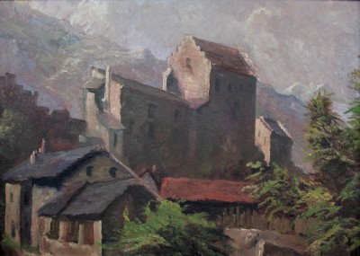 François DUVAL (1869-1937) - Vieille ville de Sion