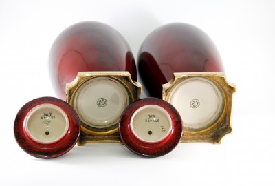 Paul Milet — Paire de vases couverts - Sèvres, vers 1920