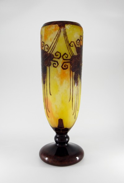 Schneider - Le Verre Français - Grand vase Muscats - vers 1924-1927